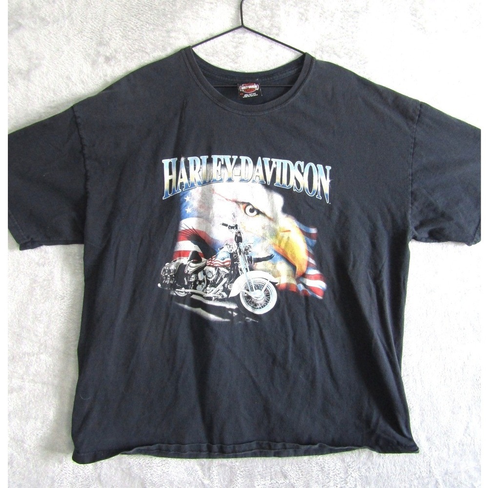 Harley Davidson Eagle Motorcycle T Shirt 2005 Alamo City San Antonio Texas 2X